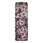 Cherry bloesem in roze en blauw thermosbeker (Achterkant)