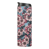 Cherry bloesem in roze en blauw thermosbeker (Geroteerd rechts)