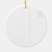 Cherry bloesem roze waterverf chic keramisch ornament (Achterkant)