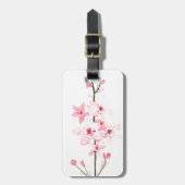 Cherry bloesems bagagelabel (Voorkant verticaal)