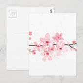 Cherry bloesems briefkaart (Voorkant / Achterkant)