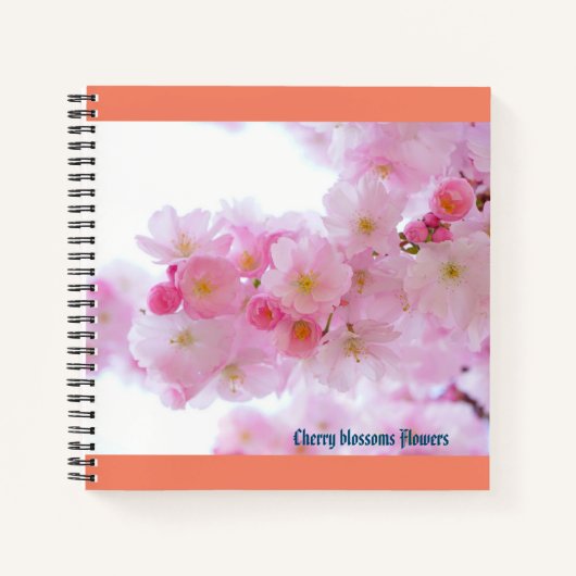 Cherry bloesems Flowers Spiral Notitieboek (Voorkant)