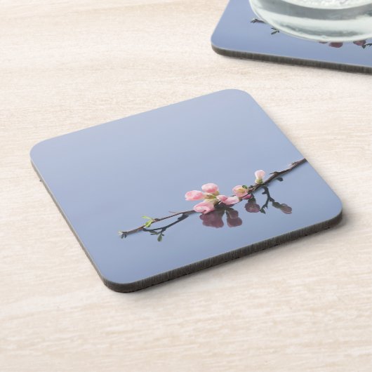 Cherry-bloesems op water bier onderzetter (Linkerzijde)