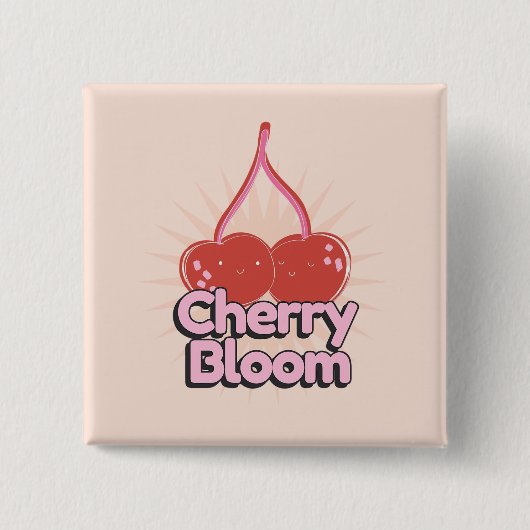 Cherry Bloom Button (Voorkant)