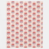 Cherry Bloom Fleece Blanket Deken (Voorkant)