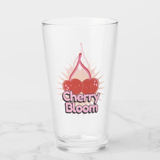 Cherry Bloom Glas (Achterkant)