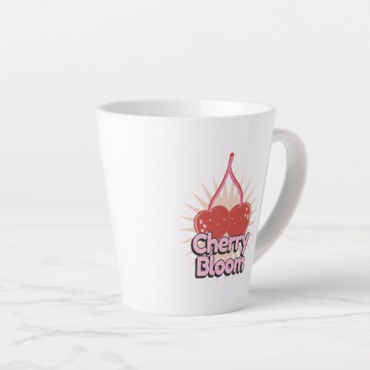 Cherry Bloom Latte Mok (Rechterhoek)