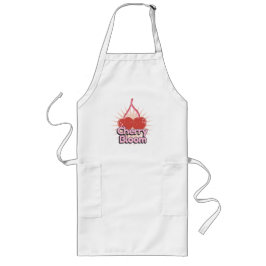 Cherry Bloom Long Apron Lang Schort