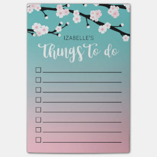 Cherry Bloom Ombre   Aangepaste naam om lijst te d Post-it® Notes