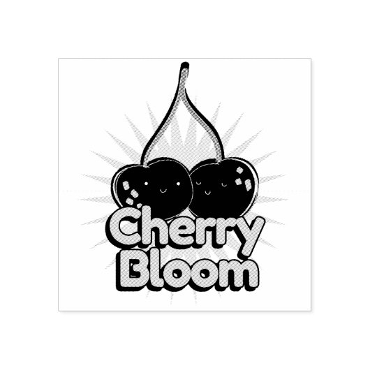 Cherry Bloom Rubberstempel (Afrduk)