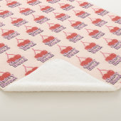 Cherry Bloom Sherpa Blanket Sherpa Deken (3/4)