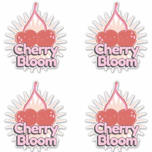 Cherry Bloom Sticker (Voorkant)