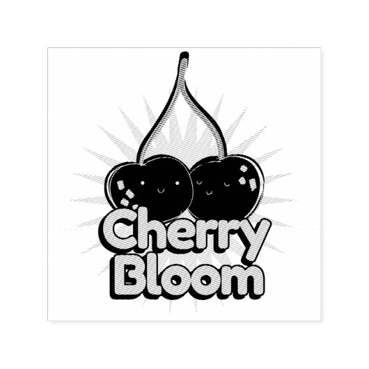 Cherry Bloom Zelfinktende Stempel (Design)