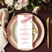 Cherry Blooms lente bruiloft Menu