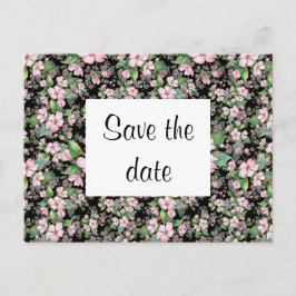 Cherry Blosbezon Black Save the Date Briefkaart
