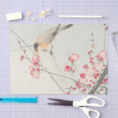 CHERRY-BLOSSEN MET BIRD-weefselpapier Tissuepapier (Craft)