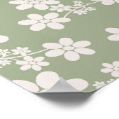 Cherry Blossom 13 Sage Green Poster (Hoek)