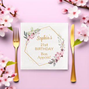 Cherry Blossom 21e verjaardag Dinner Party servett Servet