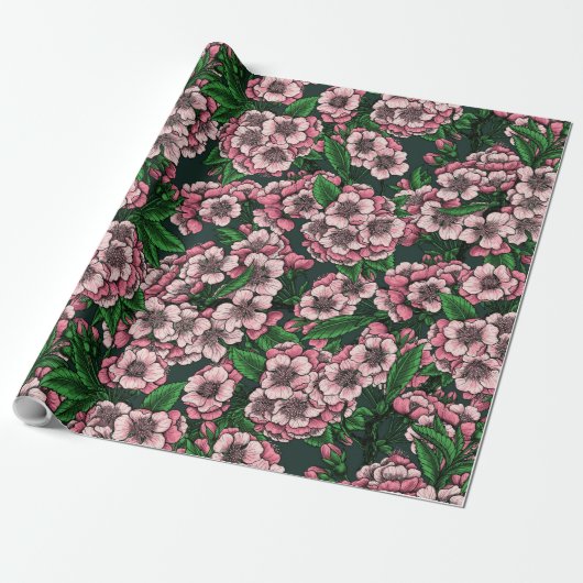 Cherry blossom 2 cadeaupapier (Uitgerold)
