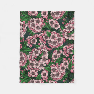 Cherry blossom 2 fleece deken