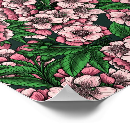 Cherry blossom 2 poster (Hoek)