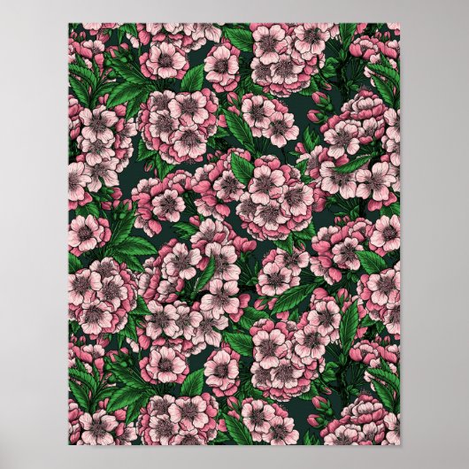 Cherry blossom 2 poster (Voorkant)