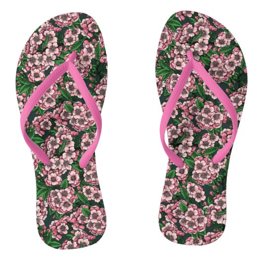 Cherry blossom 2 teenslippers (Voetbed)