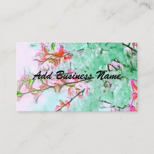 Cherry Blossom Aangepast lokaal Visitekaartje (Voorkant)