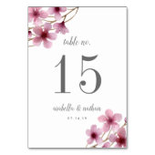 Cherry Blossom | Aangepaste Kaart tabelnummer (Voorkant)