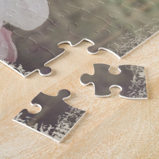  Cherry Blossom, aangepaste naam Betekenis Rustic Legpuzzel (Zijkant)