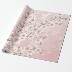 Cherry Blossom Abriot  Floral Pastel Cadeaupapier