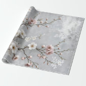 Cherry Blossom Abstract Cadeaupapier (Uitgerold)