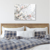 Cherry Blossom Abstract Canvas Afdruk (Insitu (Slaapkamer))
