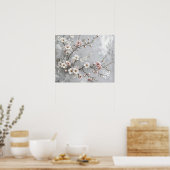 Cherry Blossom Abstract Poster (Keuken)