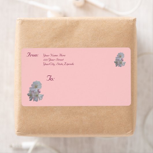Cherry Blossom Address Label (Insitu)