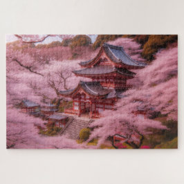 Cherry Blossom - Adembenemend Schilderachtig lands Legpuzzel