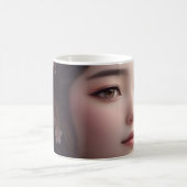 Cherry Blossom Adorned Girl Koffiemok (Center)