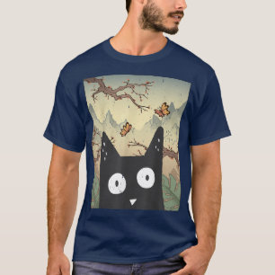 Cherry Blossom Aesthetics Alt Cute Anime Kitten Ne T-shirt
