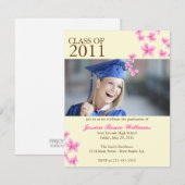 Cherry Blossom Afstuderen Kaart (Voorkant / Achterkant)