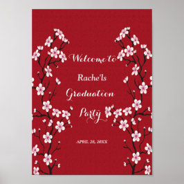 Cherry Blossom Afstuderen Poster