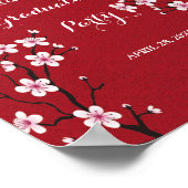 Cherry Blossom Afstuderen Poster (Hoek)