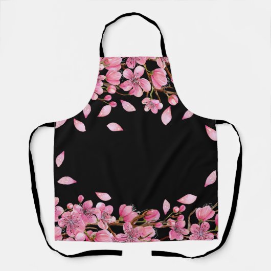 Cherry Blossom Apron Schort (Voorkant)