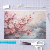 Cherry Blossom Aquarel Tissue Paper Tissuepapier (Craft)