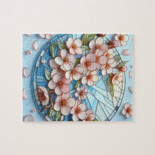 Cherry Blossom Art Jigsaw Puzzel (Horizontaal)