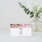 Cherry Blossom Art Visitekaartje (Staand voorkant)