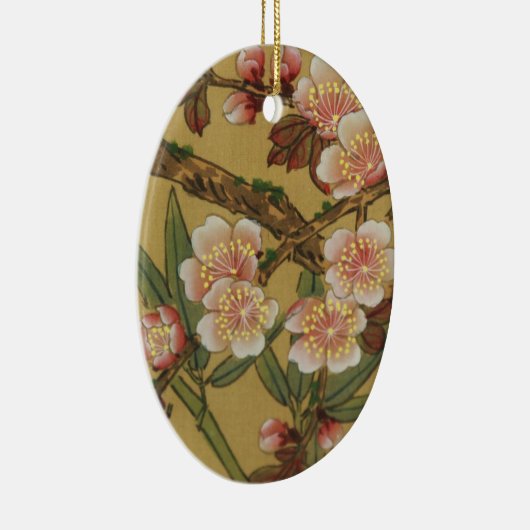  Cherry Blossom Aziatische Japanse kunst Keramisch Ornament (Rechts)