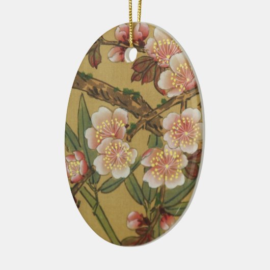  Cherry Blossom Aziatische Japanse kunst Keramisch Ornament (Links)