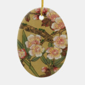  Cherry Blossom Aziatische Japanse kunst Keramisch Ornament (Voorkant)
