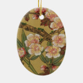  Cherry Blossom Aziatische Japanse kunst Keramisch Ornament (Achterkant)