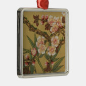 Cherry Blossom Aziatische Japanse kunst Metalen Ornament (Rechts)